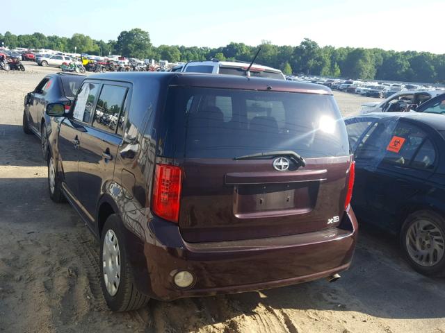 JTLKE50E591074612 - 2009 TOYOTA SCION XB Бордовый фото 3