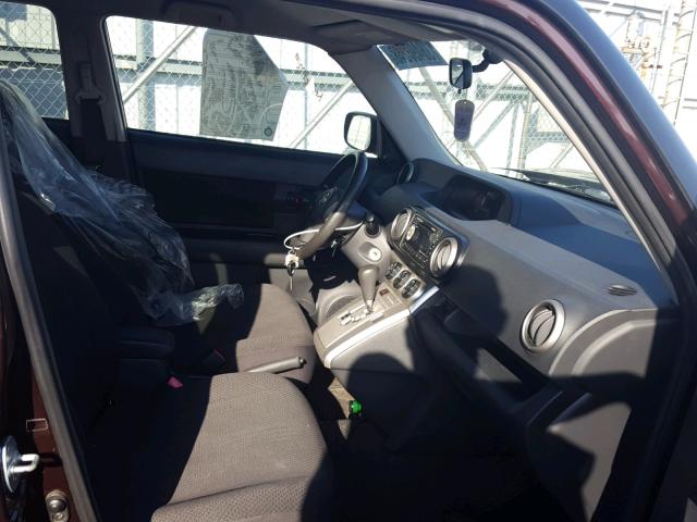JTLKE50E591074612 - 2009 TOYOTA SCION XB Бордовый фото 5