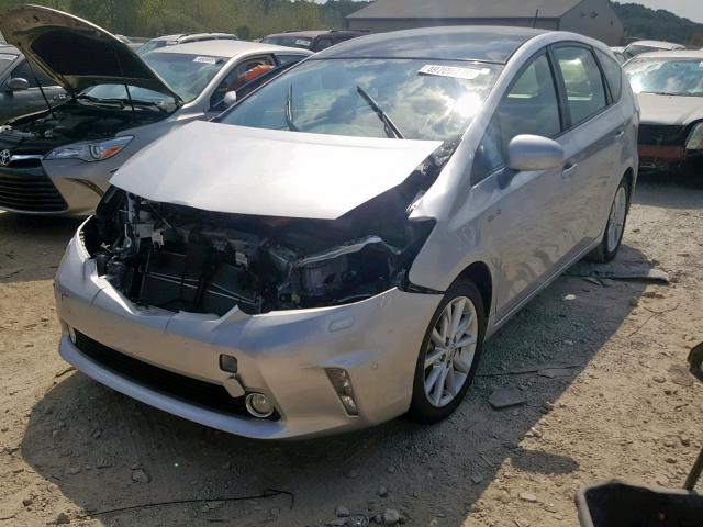 JTDZN3EU8D3220769 - 2013 TOYOTA PRIUS V GRAY photo 2