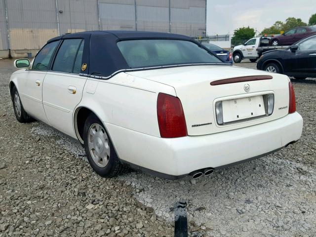 1G6KD54Y62U105411 - 2002 CADILLAC DEVILLE WHITE photo 3