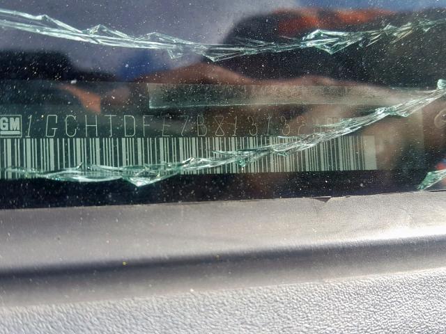 1GCHTDFE7B8131323 - 2011 CHEVROLET COLORADO L BLUE photo 10