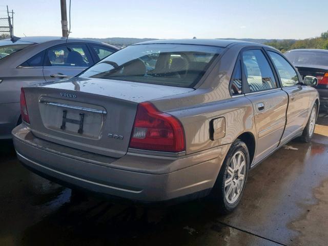 YV1TS592651405817 - 2005 VOLVO S80 2.5T BEIGE photo 4