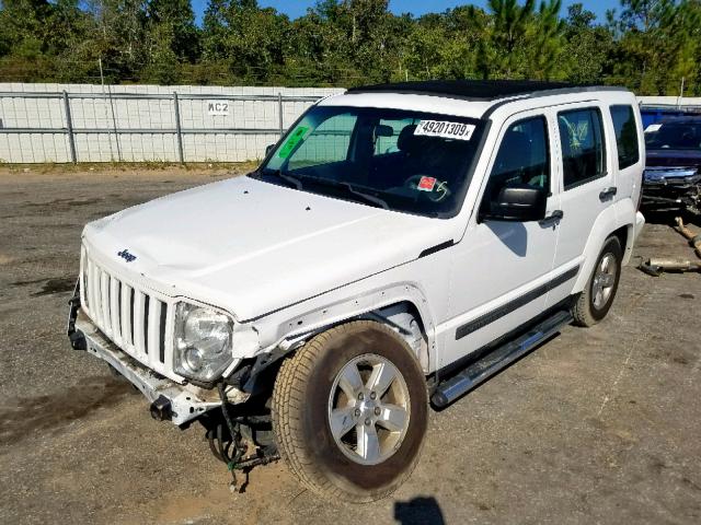 1C4PJLAK7CW127004 - 2012 JEEP LIBERTY SP WHITE photo 2