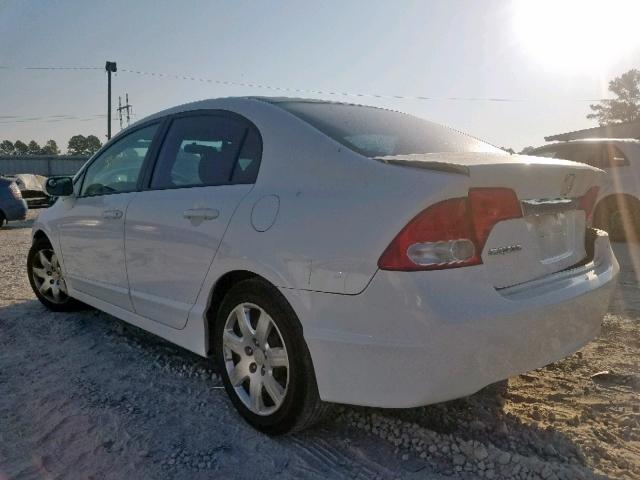 2HGFA1F59BH520035 - 2011 HONDA CIVIC LX WHITE photo 3