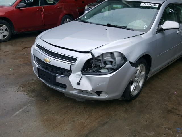 1G1ZC5E19BF150372 - 2011 CHEVROLET MALIBU 1LT SILVER photo 9