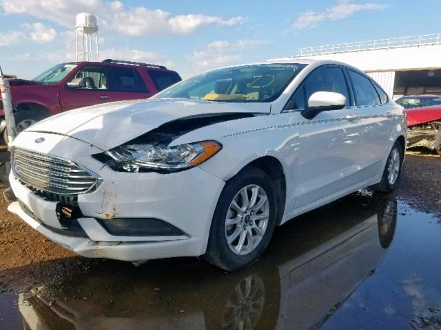 3FA6P0G7XHR187550 - 2017 FORD FUSION S WHITE photo 2