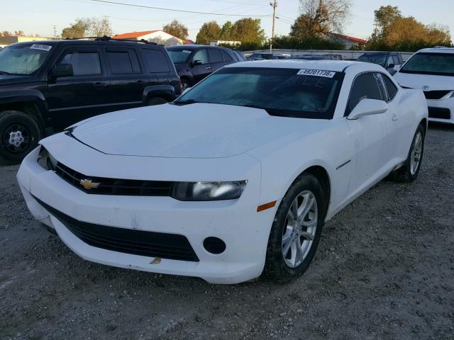 2G1FB1E34F9191510 - 2015 CHEVROLET CAMARO LS WHITE photo 2