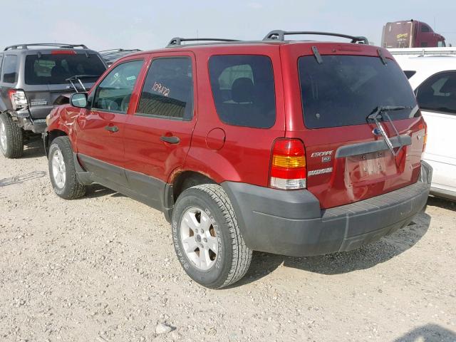 1FMYU93126KA28438 - 2006 FORD ESCAPE XLT RED photo 3