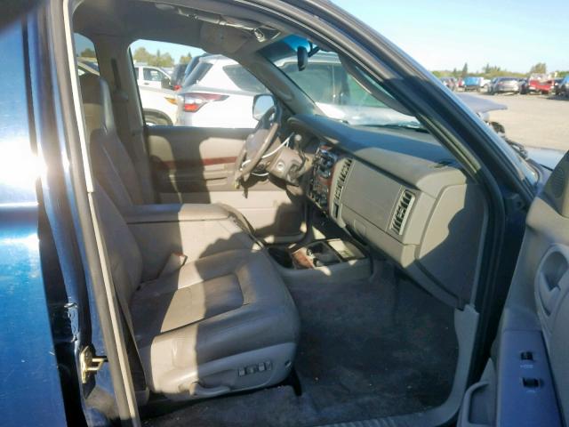 1B4HR28ZX1F527627 - 2001 DODGE DURANGO BLUE photo 5