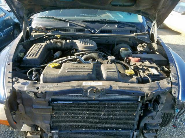 1B4HR28ZX1F527627 - 2001 DODGE DURANGO BLUE photo 7