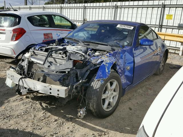 JN1AZ34D23T101815 - 2003 NISSAN 350Z COUPE BLUE photo 2