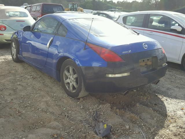 JN1AZ34D23T101815 - 2003 NISSAN 350Z COUPE BLUE photo 3