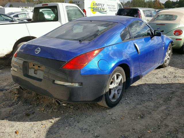 JN1AZ34D23T101815 - 2003 NISSAN 350Z COUPE BLUE photo 4