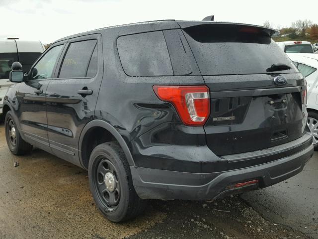 1FM5K8AR4JGB58213 - 2018 FORD EXPLORER P BLACK photo 3