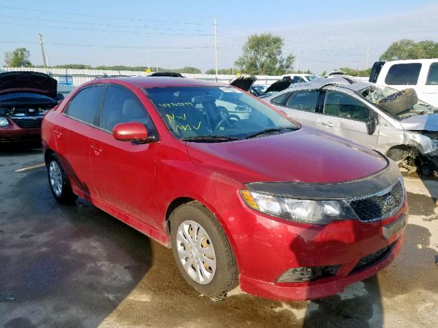 KNAFU4A28C5492187 - 2012 KIA FORTE EX RED photo 1