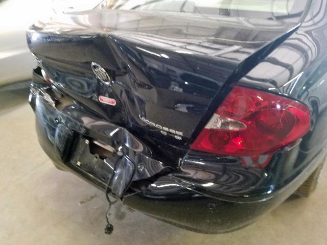 2G4WE537251282747 - 2005 BUICK LACROSSE C BLACK photo 9