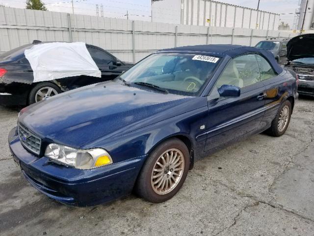 YV1NC62D64J060634 - 2004 VOLVO C70 HPT BLUE photo 2