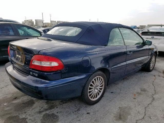 YV1NC62D64J060634 - 2004 VOLVO C70 HPT BLUE photo 4