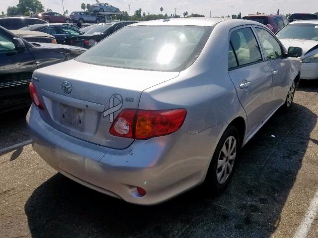 JTDBL40E29J011592 - 2009 TOYOTA COROLLA BA SILVER photo 4