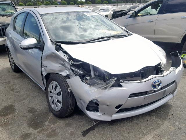 JTDKDTB34D1535094 - 2013 TOYOTA PRIUS C SILVER photo 1