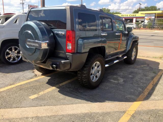 5GTDN13E978238546 - 2007 HUMMER H3 BLUE photo 4