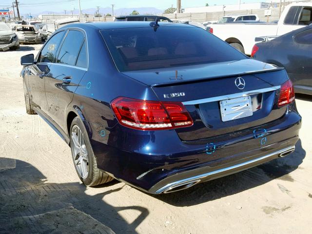 WDDHF5KB9EB073771 - 2014 MERCEDES-BENZ E 350 BLUE photo 3