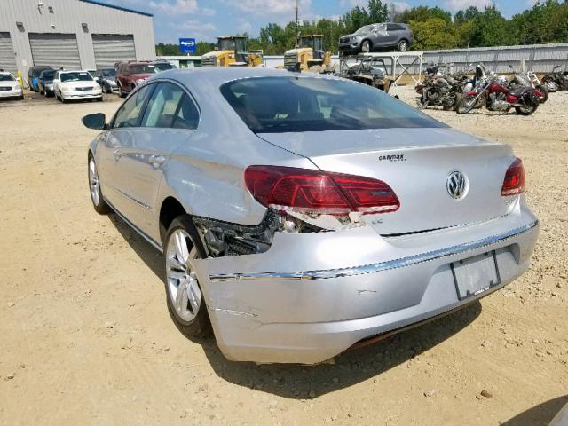 WVWRP7AN2DE568197 - 2013 VOLKSWAGEN CC LUXURY GRAY photo 3