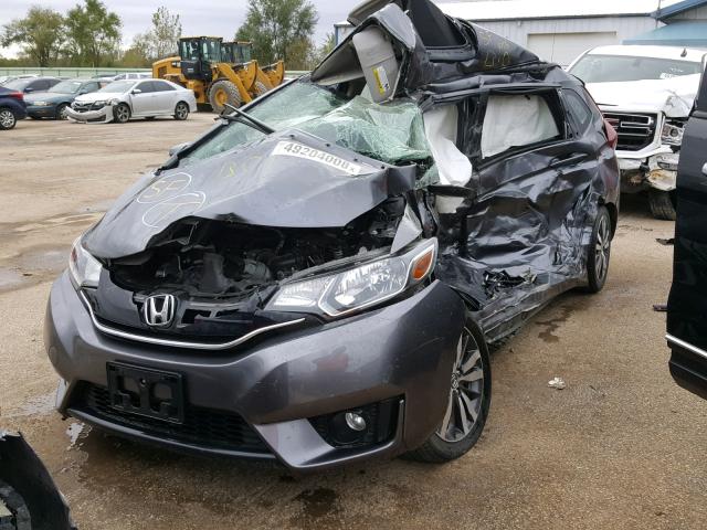 JHMGK5H72GX033766 - 2016 HONDA FIT EX GRAY photo 2