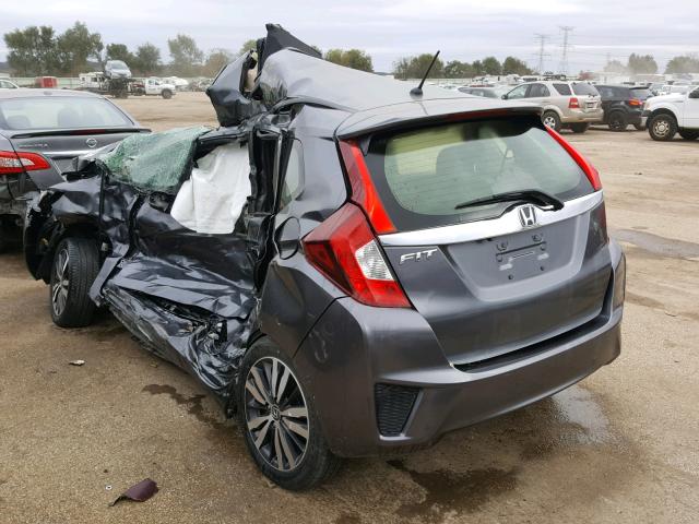 JHMGK5H72GX033766 - 2016 HONDA FIT EX GRAY photo 3