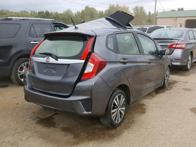 JHMGK5H72GX033766 - 2016 HONDA FIT EX GRAY photo 4