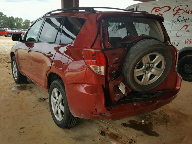 JTMZD31V376052835 - 2007 TOYOTA RAV4 LIMIT RED photo 3