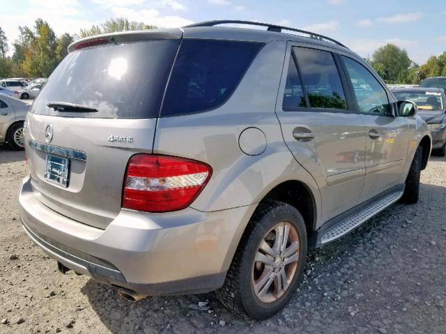 4JGBB86E86A086743 - 2006 MERCEDES-BENZ ML 350 SILVER photo 4