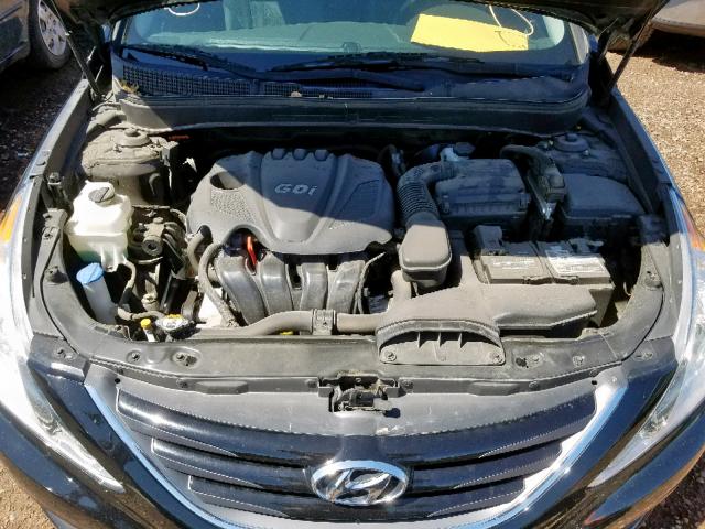 5NPEB4AC1EH835938 - 2014 HYUNDAI SONATA GLS BLACK photo 7