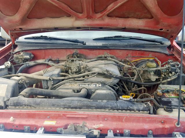 JT4UN24D8V0045450 - 1997 TOYOTA T100 XTRAC RED photo 7