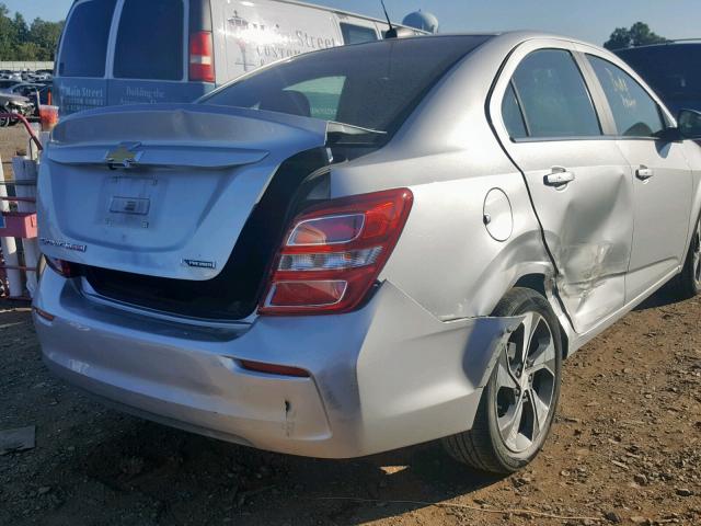 1G1JF5SBXJ4106652 - 2018 CHEVROLET SONIC PREM SILVER photo 9