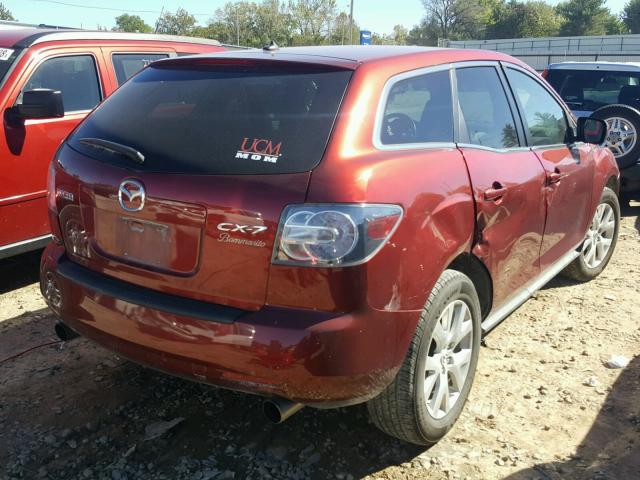 JM3ER293680179524 - 2008 MAZDA CX-7 MAROON photo 4