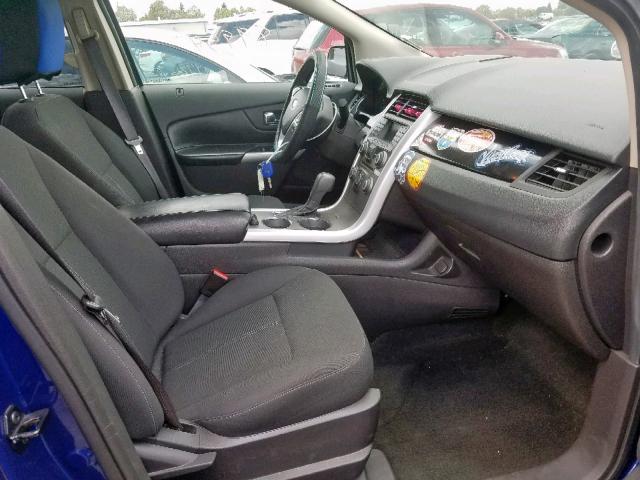 2FMDK3GC5DBA17437 - 2013 FORD EDGE SE BLUE photo 5