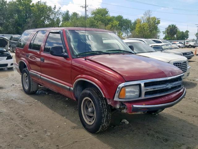 1GNCS13WXSK228082 - 1995 CHEVROLET BLAZER BURGUNDY photo 1