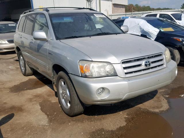 JTEDP21A440030376 - 2004 TOYOTA HIGHLANDER SILVER photo 1