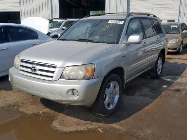 JTEDP21A440030376 - 2004 TOYOTA HIGHLANDER SILVER photo 2