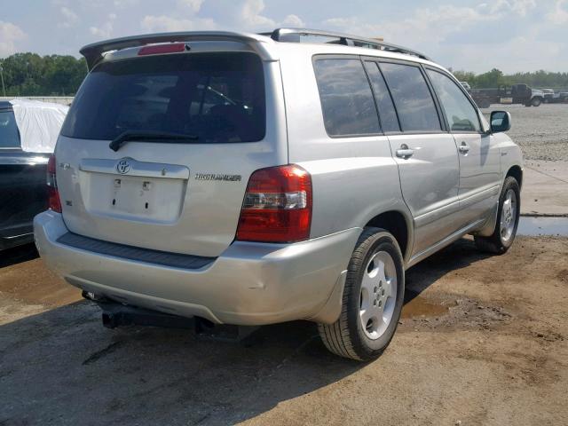 JTEDP21A440030376 - 2004 TOYOTA HIGHLANDER SILVER photo 4