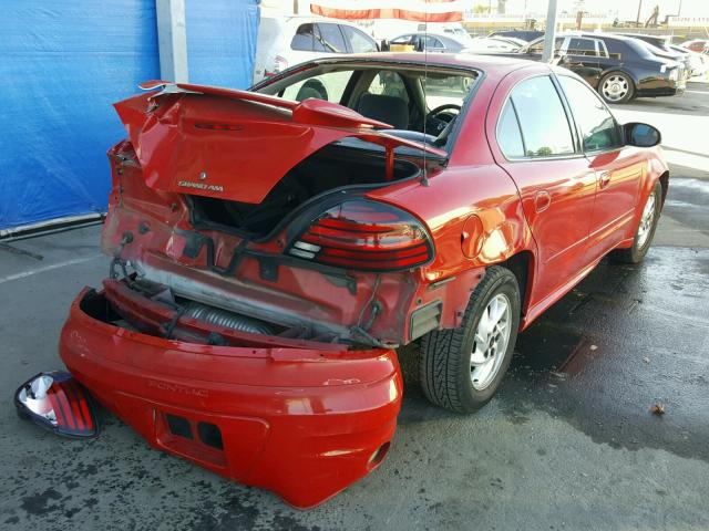 1G2NF52E24M551673 - 2004 PONTIAC GRAND AM S RED photo 4