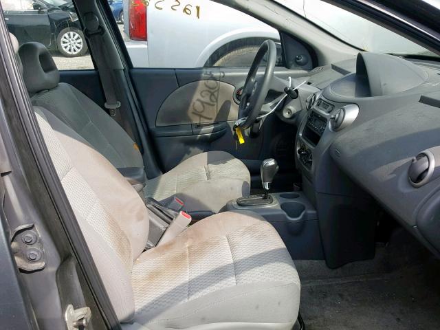 1G8AJ52F25Z162760 - 2005 SATURN ION LEVEL GRAY photo 5