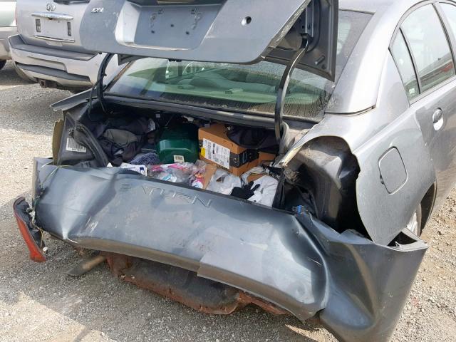 1G8AJ52F25Z162760 - 2005 SATURN ION LEVEL GRAY photo 9