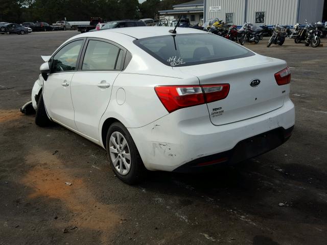 KNADM4A33D6097491 - 2013 KIA RIO LX WHITE photo 3