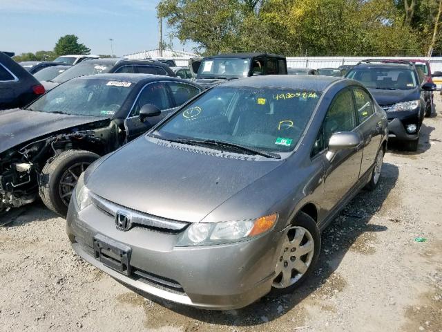 1HGFA16596L020126 - 2006 HONDA CIVIC LX GRAY photo 2