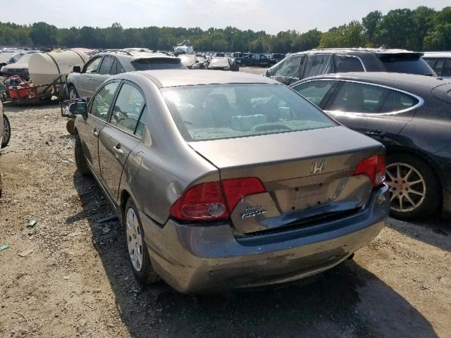 1HGFA16596L020126 - 2006 HONDA CIVIC LX GRAY photo 3