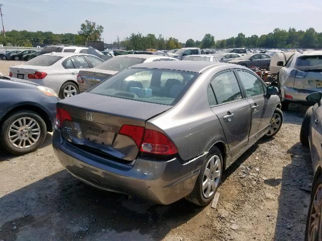 1HGFA16596L020126 - 2006 HONDA CIVIC LX GRAY photo 4