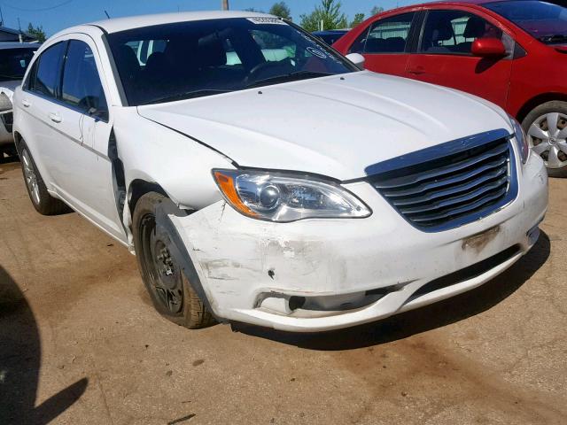 1C3CCBAB6EN124370 - 2014 CHRYSLER 200 LX WHITE photo 1