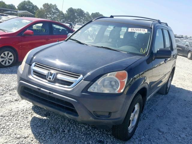 JHLRD68402C018475 - 2002 HONDA CR-V LX BLACK photo 2